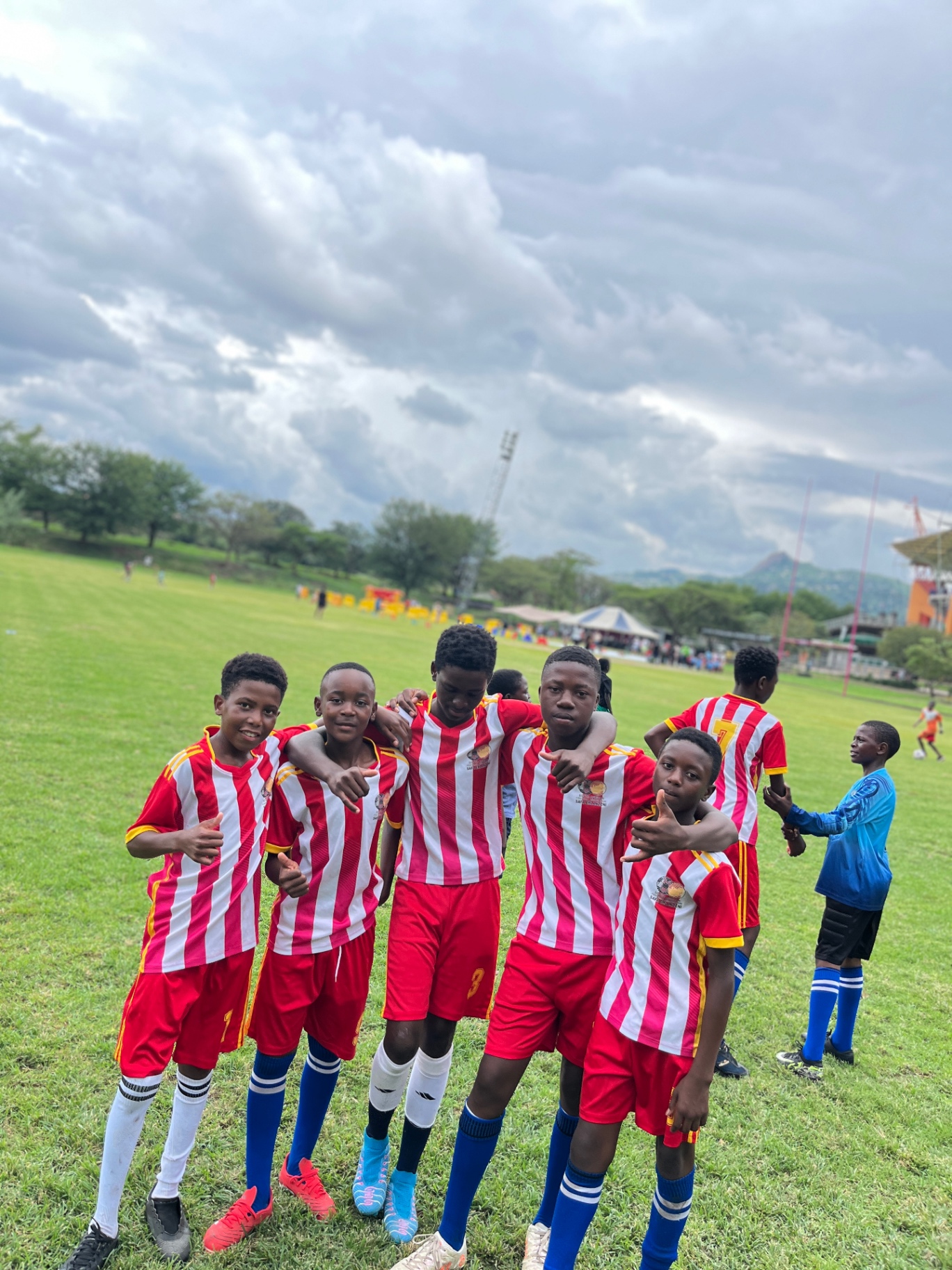 CM Banda players celebrating after a match