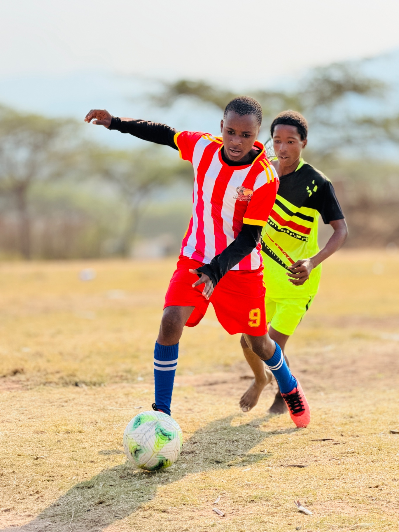 CM Banda youth players in competitive match action